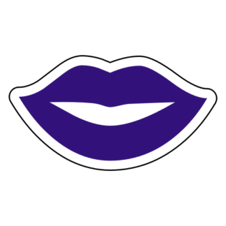 Kiss Lips Sticker (Purple)